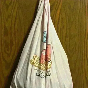 Tshirt no sew tote  bag sweet cherry